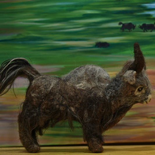 Felted Yak- Needle-Felted by Farmers