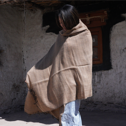 Yak And Bactrian Camel Wool Shawl