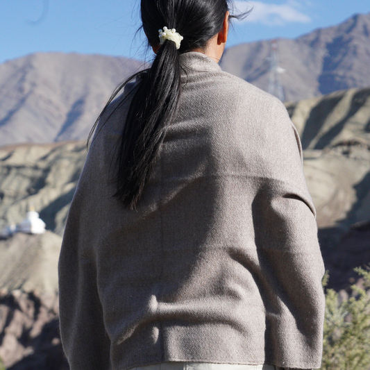 Grey-Toned Pashmina Shawl