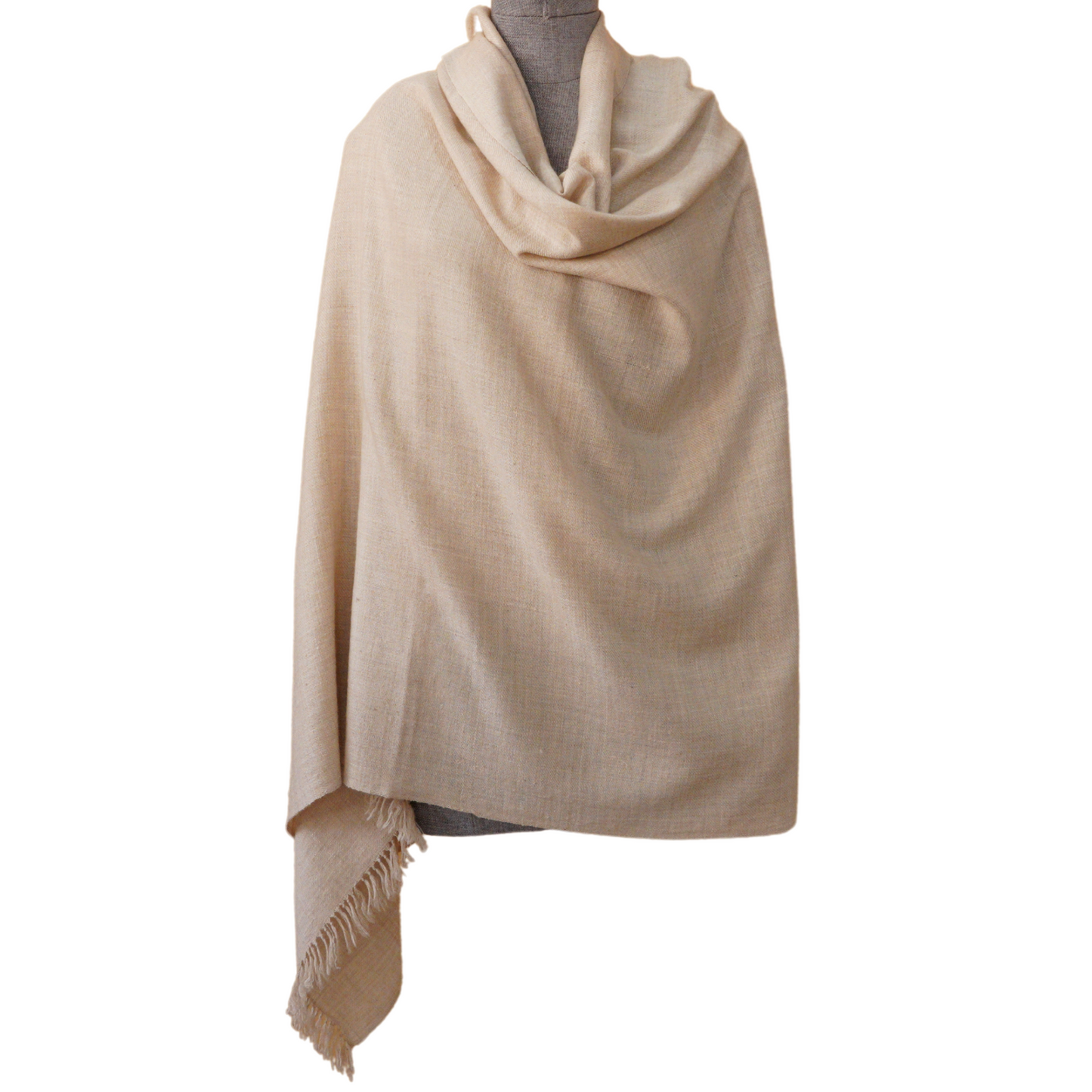 Natural Beige Pashmina Shawl