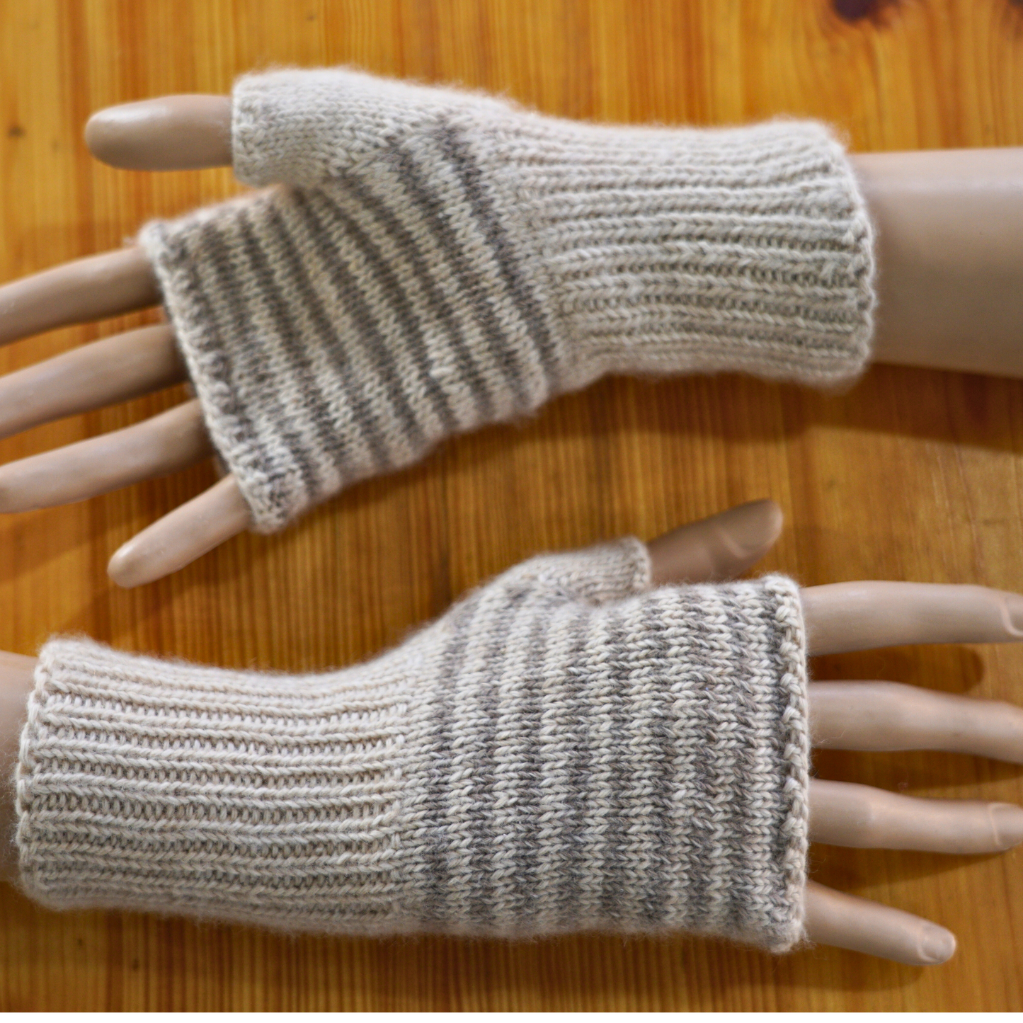 Pure Pashmina Fingerless Mittens