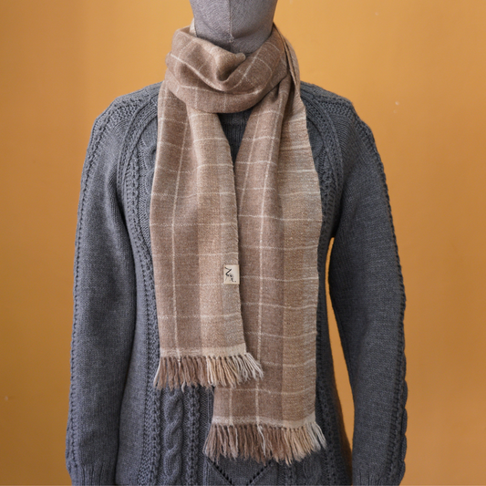 Handcrafted Natural Pashmina Scarf