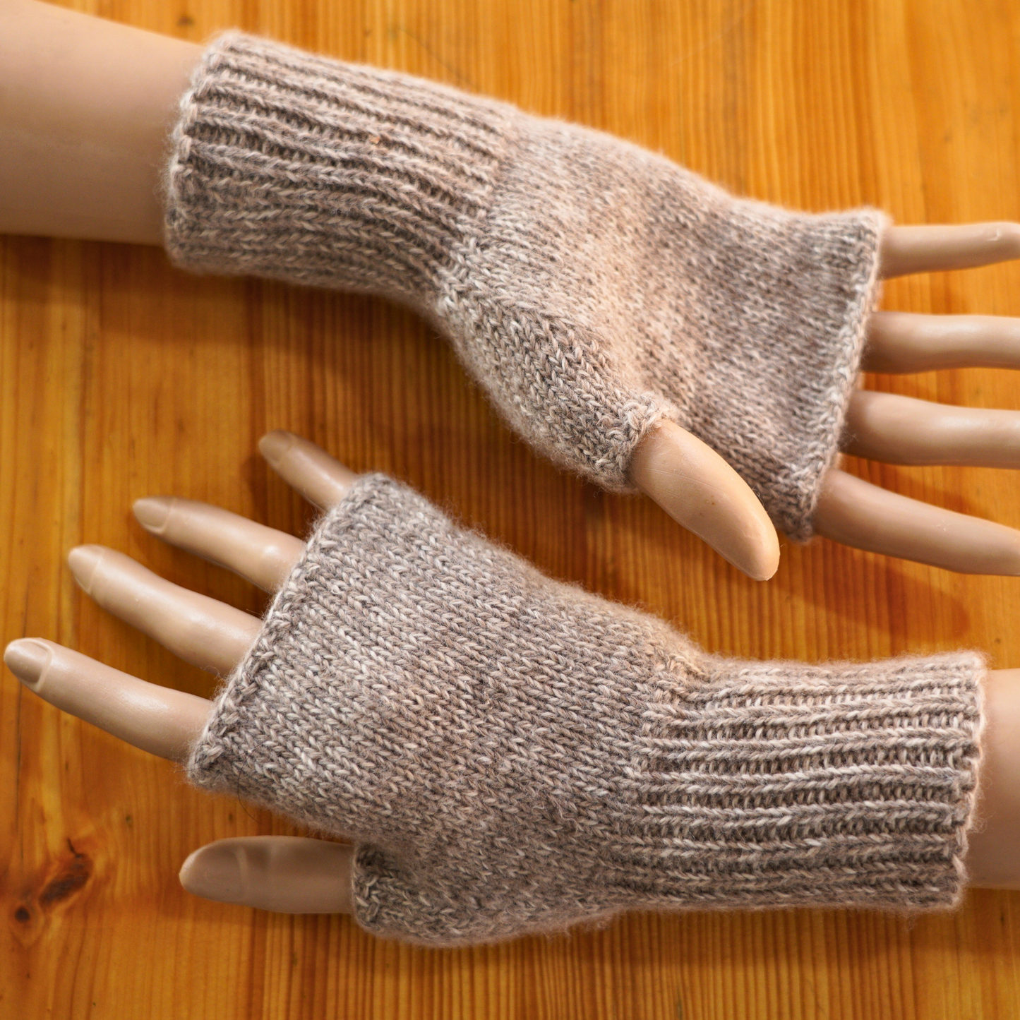 Pure Pashmina Fingerless Mittens