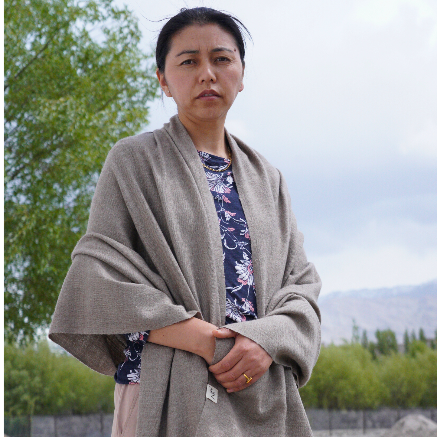 Grey Pashmina Shawl