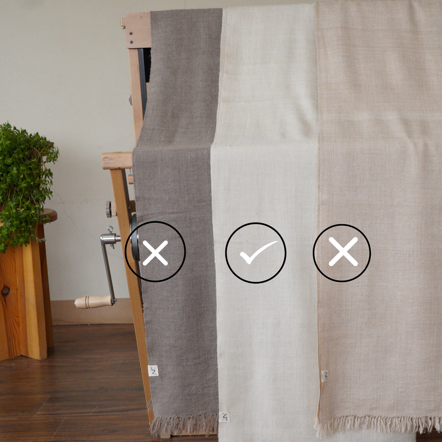 Natural White Pashmina Shawl