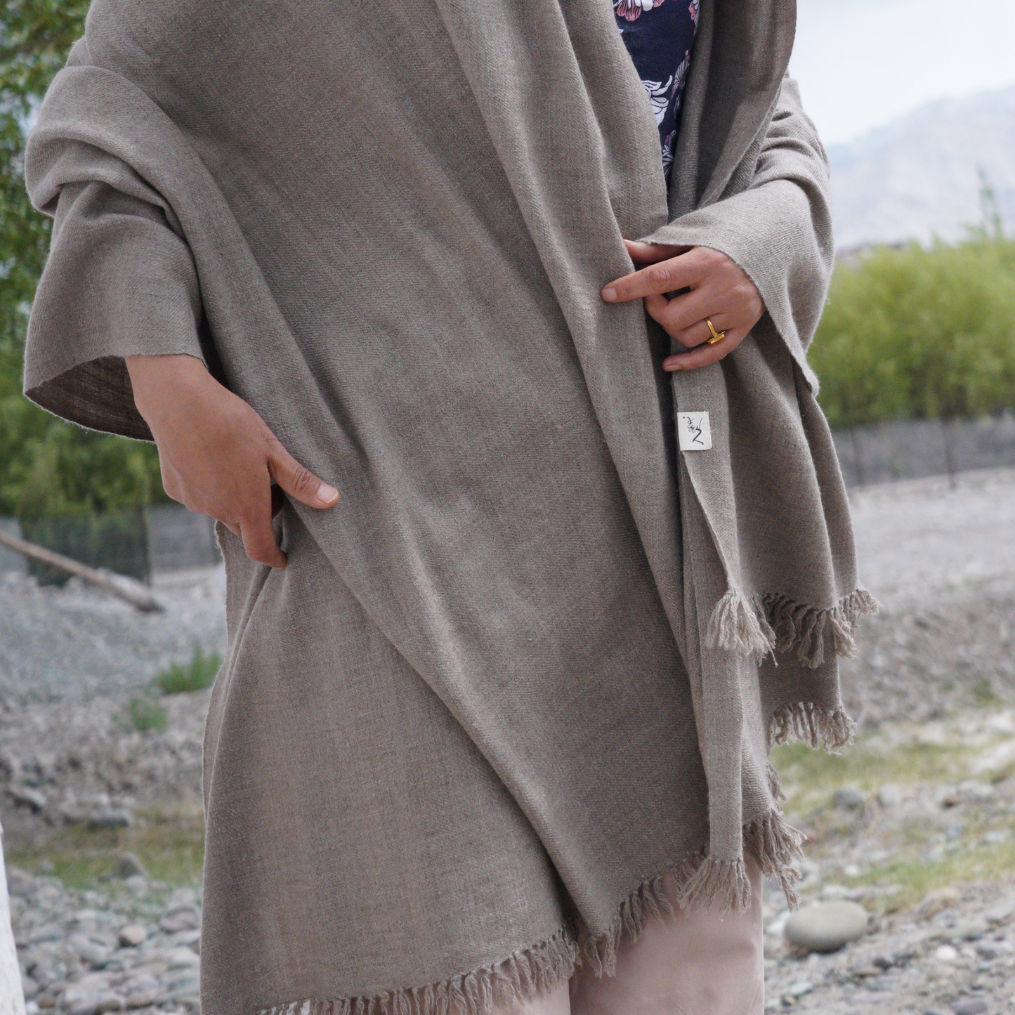 Grey Pashmina Shawl