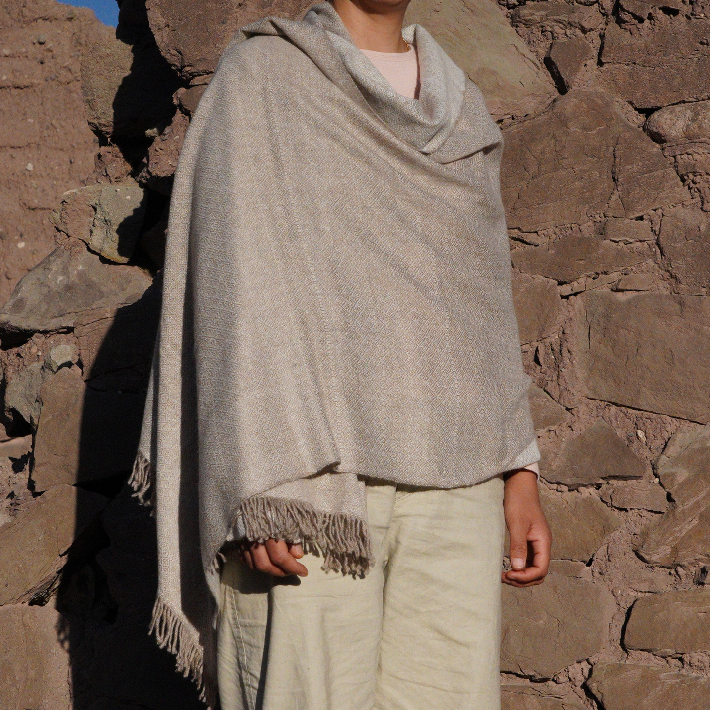 Dual-Toned Pashmina Shawl.