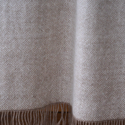 Braided-Twill Medium Pashmina Shawl