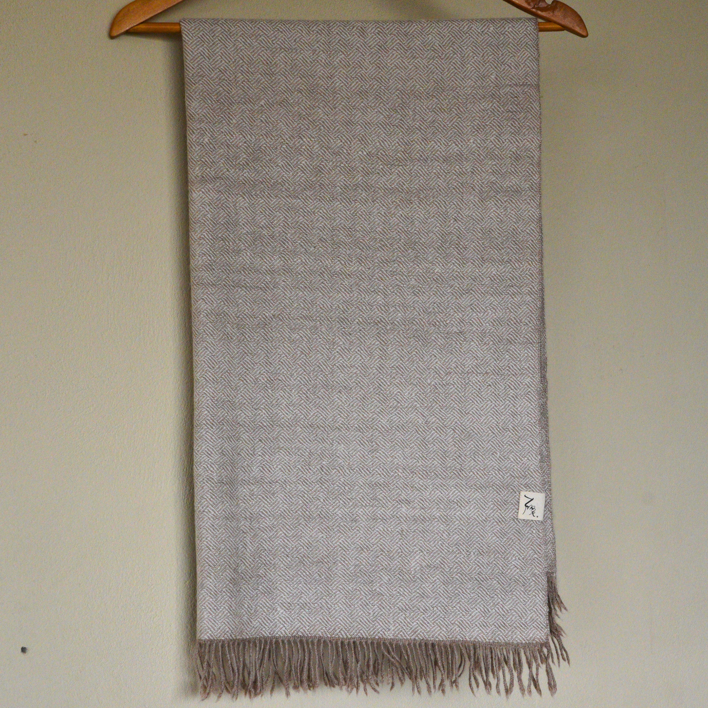 Braided-Twill Medium Pashmina Shawl