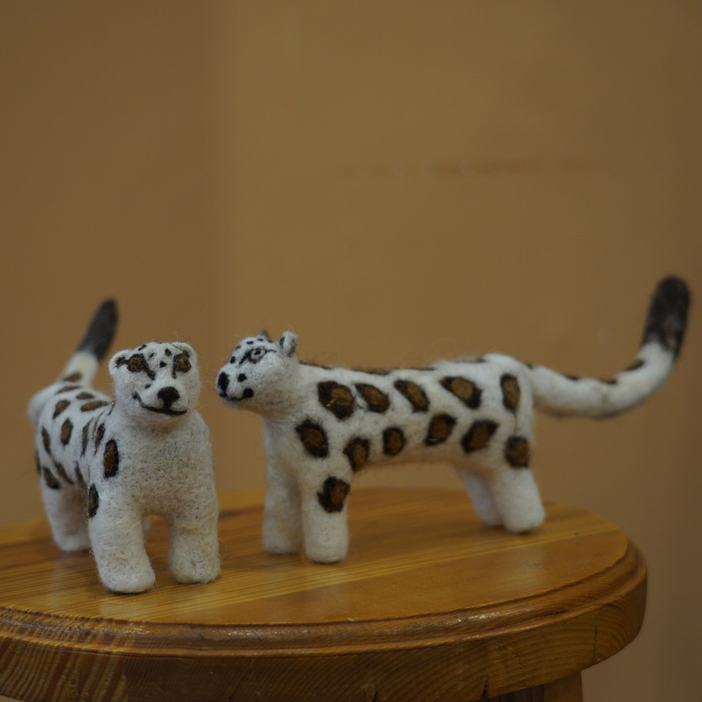 Snow Leopard – Needle-Felted by Ladakhi Farmers