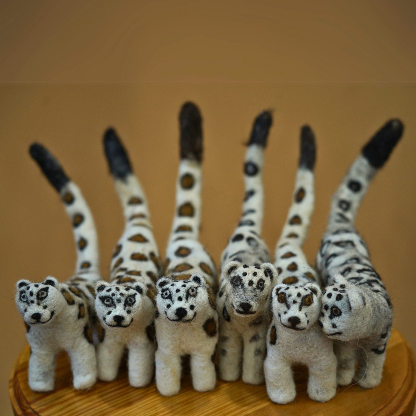 Snow Leopard – Needle-Felted by Ladakhi Farmers