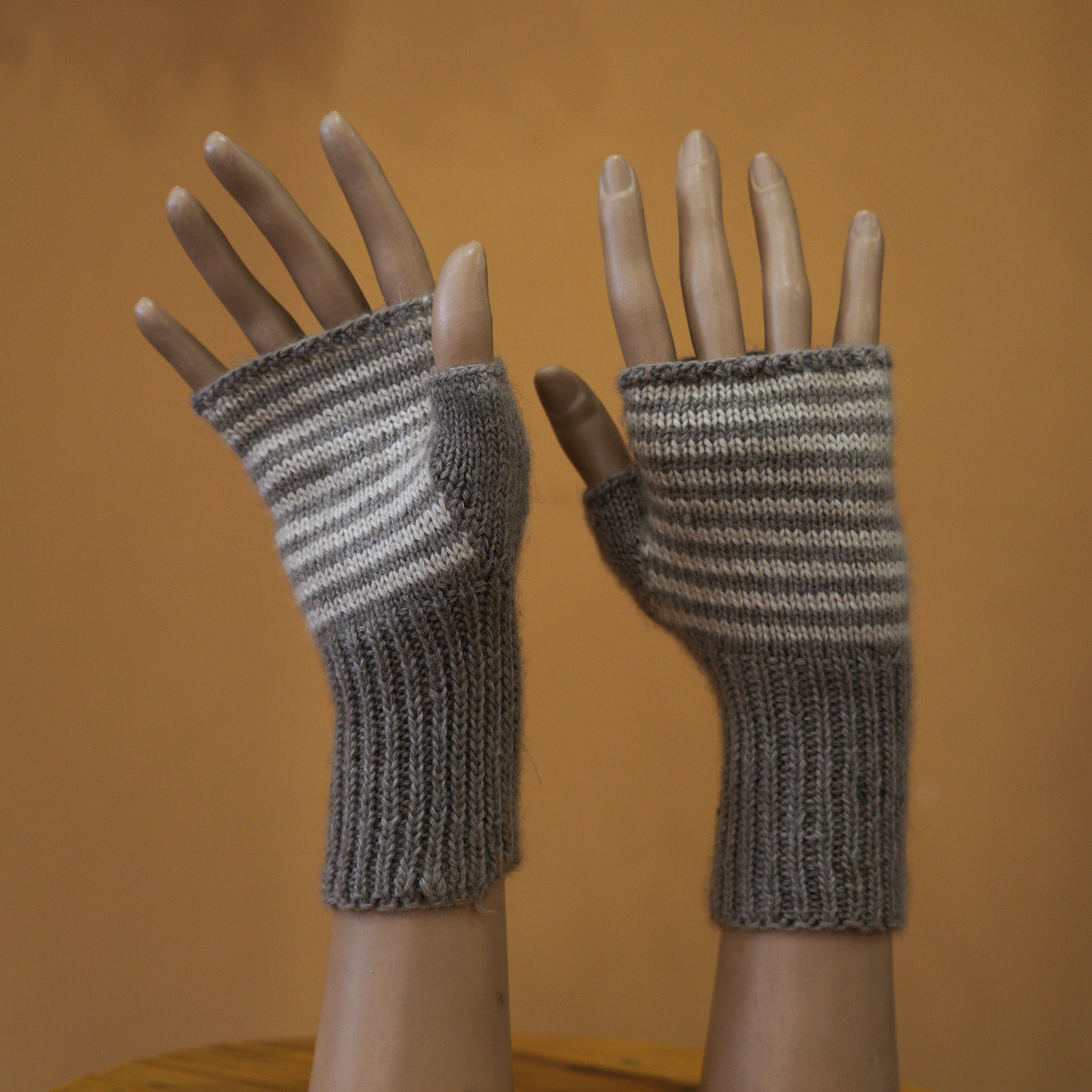 Pure Pashmina Fingerless Mittens